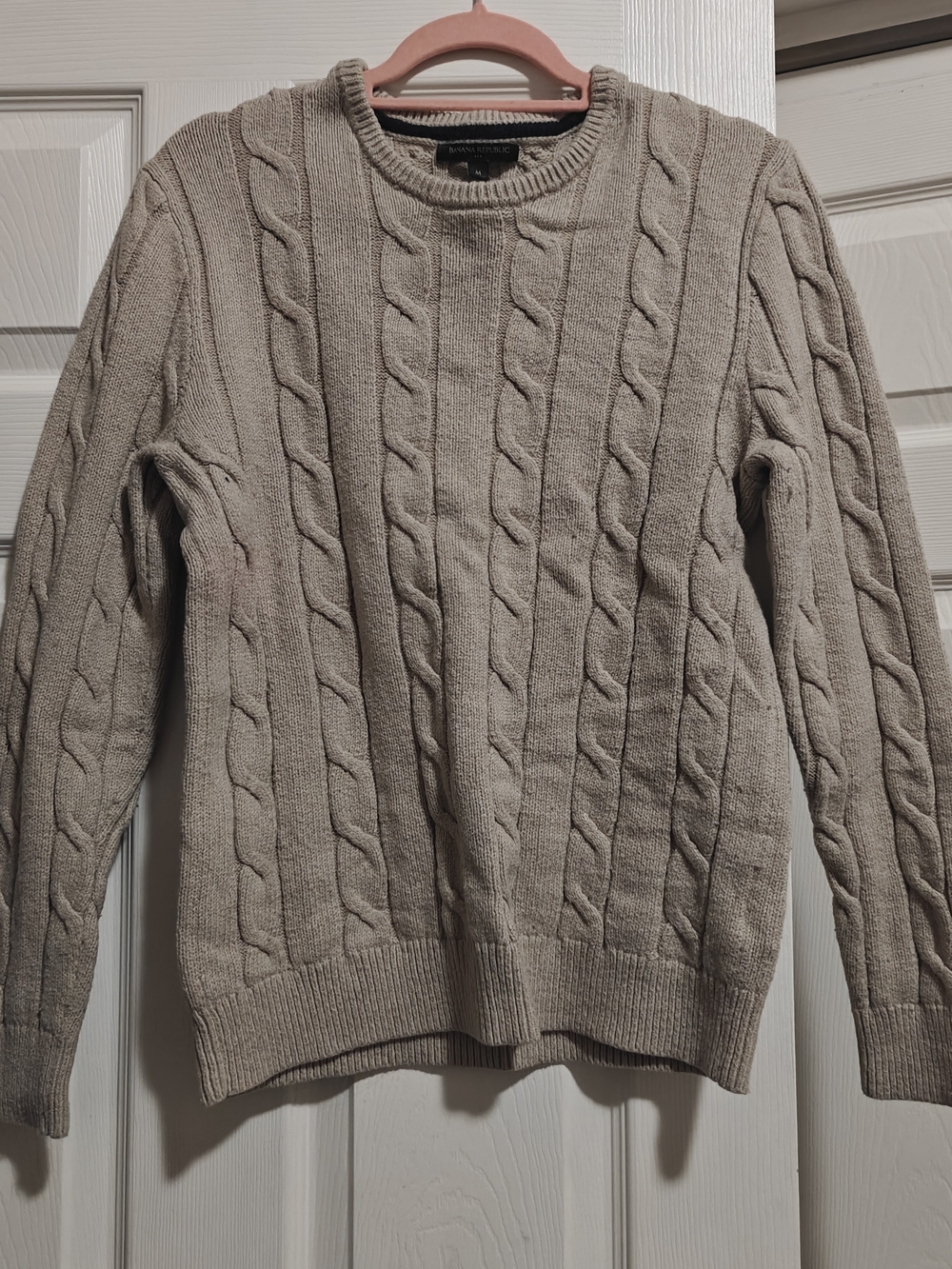 Banana Republic Crewneck Cable-knit Sweater - Size Medium